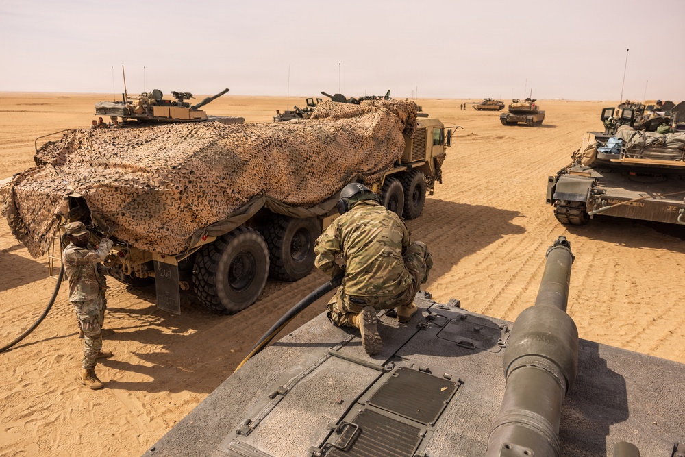 Abrams refueling operations