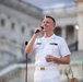 The US Navy Band Performs at The Capitol Building Western Steps.