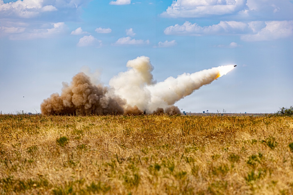 2-4 FA Conducts M270 MLRS Live Fire