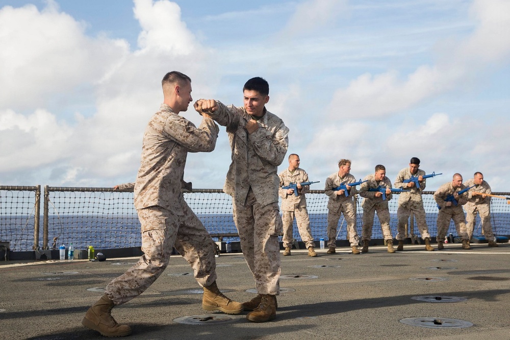 15th MEU Marines sharpen hand-to-hand skills
