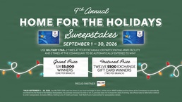 MILITARY STAR’s Home for the Holidays Sweepstakes Returns With $36,000 in Prizes