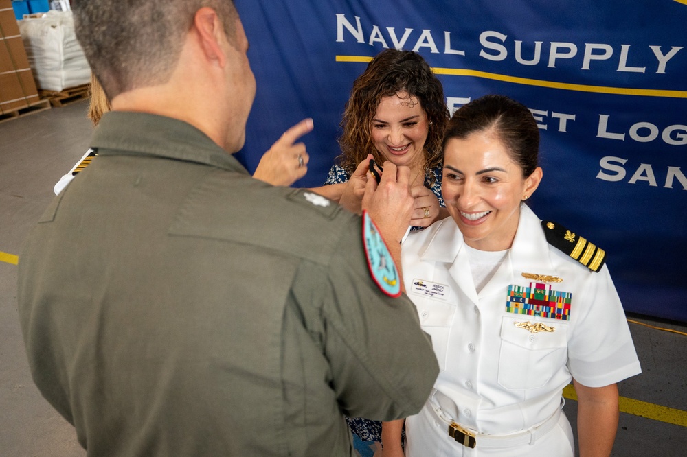NAVSUP FLC San Diego Cmdr. Jimenez Promoted