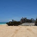 US Army Vehicles Depart a US Navy Hovercraft in Hawaii