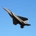 An F-15 assigned to the 120th Fighter Wing of the Montana Air National Guard lifts off in flight over the runway of the Great Falls International Airport in 2009.