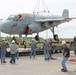 Lifting EA-6B with Crane