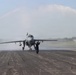 EA-6B Retiring Water Salute on Runway