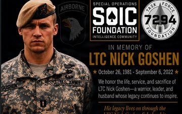 Fort Campbell to rename Foundry Building in honor of Lt. Col. Nicholas Goshen