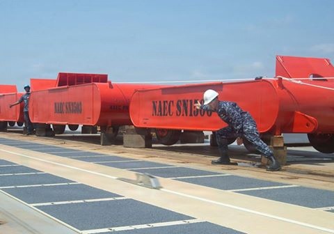 The Navy conducted the first-ever, shipboard, full-speed catapult shots