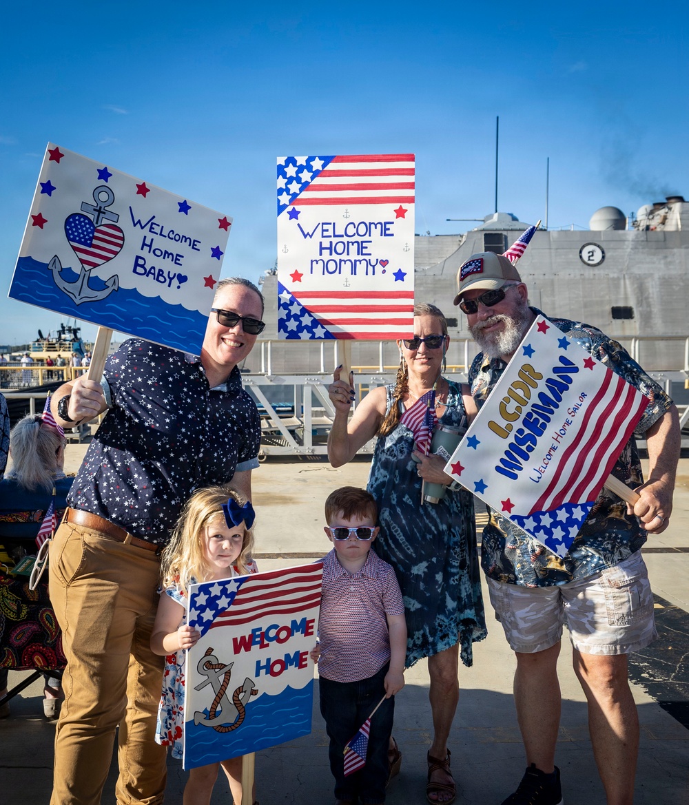 USS Cooperstown (LCS 23) Returns to Naval Station Mayport from Deployment