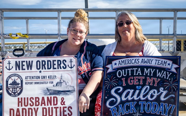 USS Cooperstown (LCS 23) Returns to Naval Station Mayport from Deployment