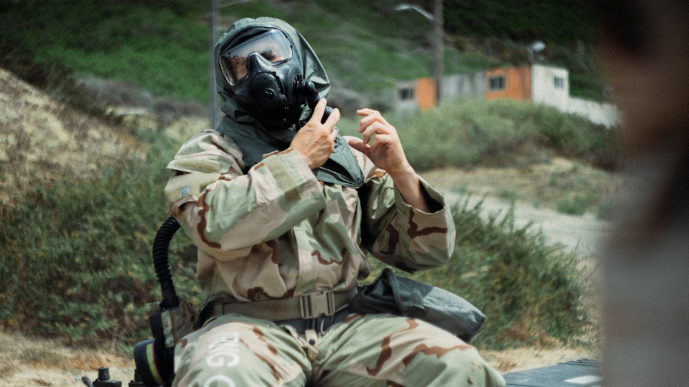 EOD Technicians Conduct a CBR Drill