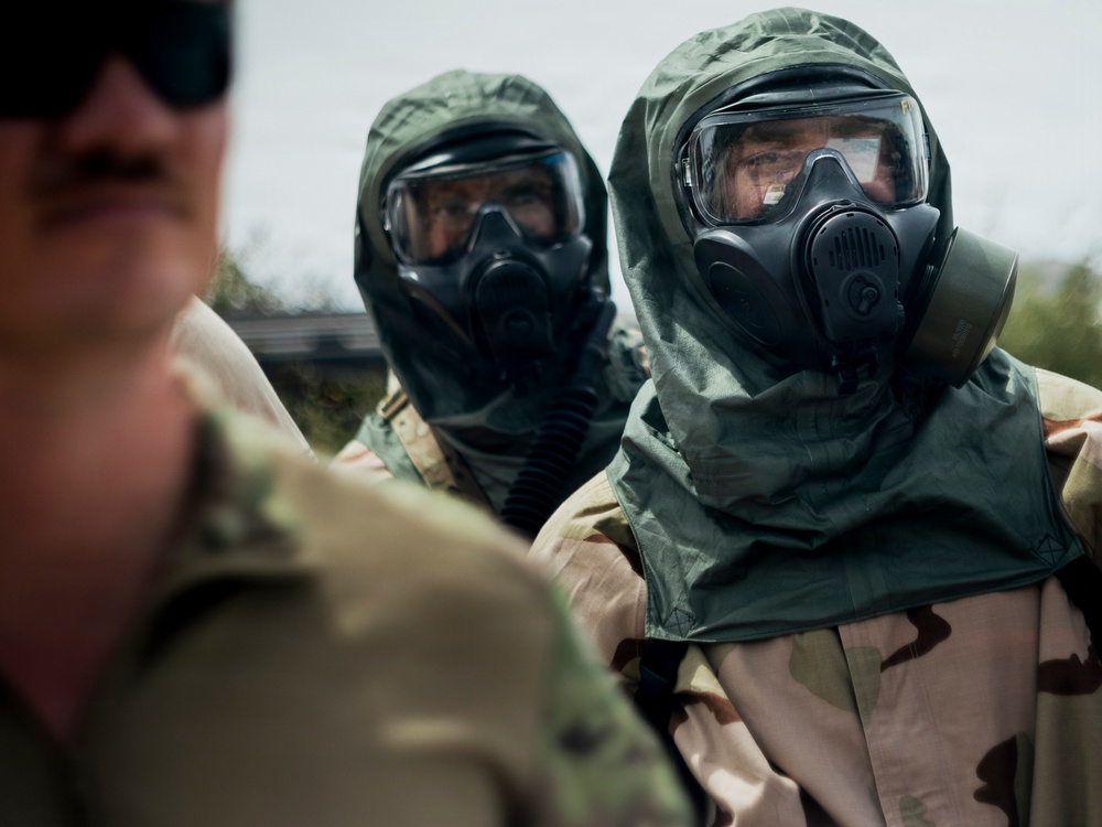EOD Technicians Conduct a CBR Drill