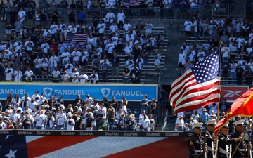 1st Marine Corps District Presents the Colors at Yankee Stadium