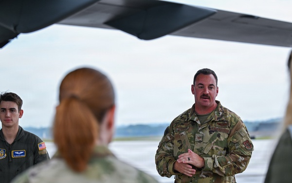 445th AW showcases C-17 during kids’ 'deployment' event