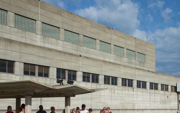 Memorial bench dedicated in honor of Bruce Dvoracek at Gavins Point Dam