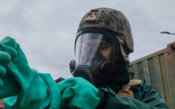 U.S. Marines, Swedish Forces participate in CBRN and decontamination training during Archipelago Endeavor 26