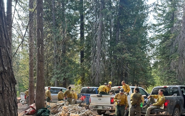Active-duty U.S. Army Soldiers from 7th Infantry Division activated as wildland firefighters on the Little Giant Fire