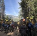 Active-duty U.S. Army Soldiers from 7th Infantry Division activated as wildland firefighters on the Little Giant Fire
