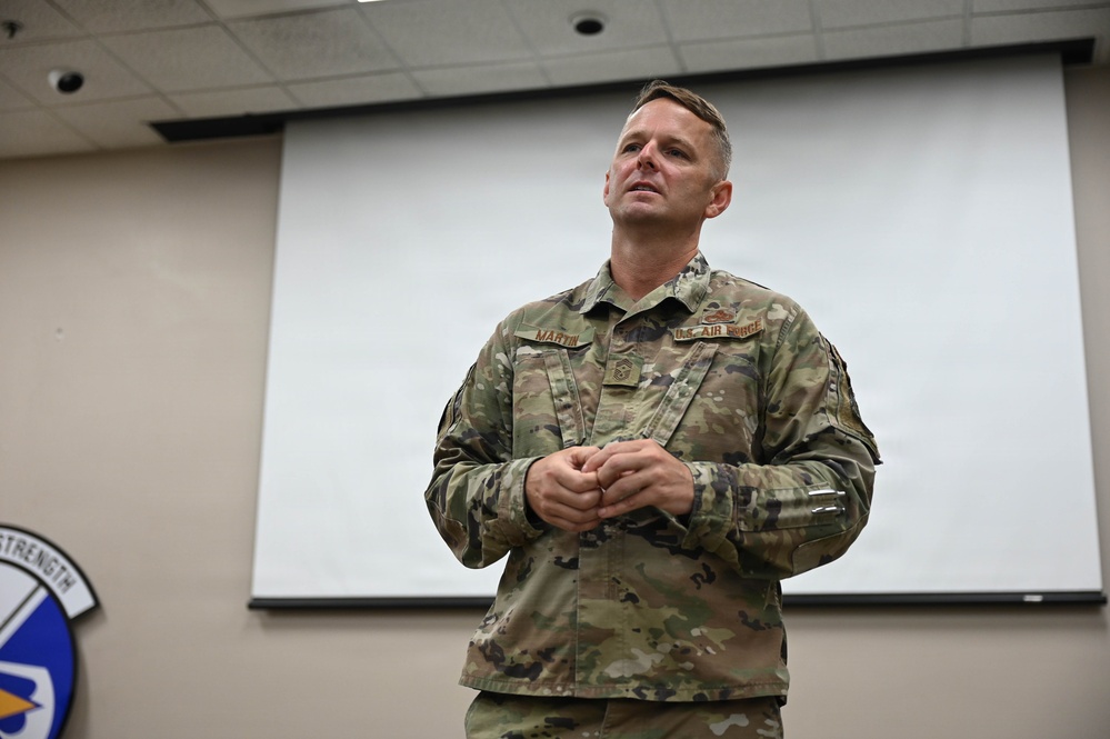 AMC Command First Sergeant visits LRAFB