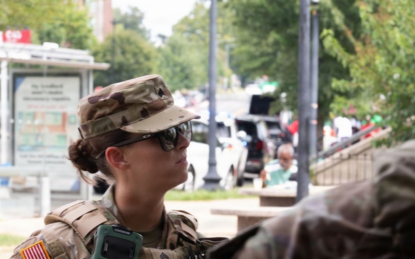 JTF-DC Georgia National Guardsmen Starburst Plaza Patrol