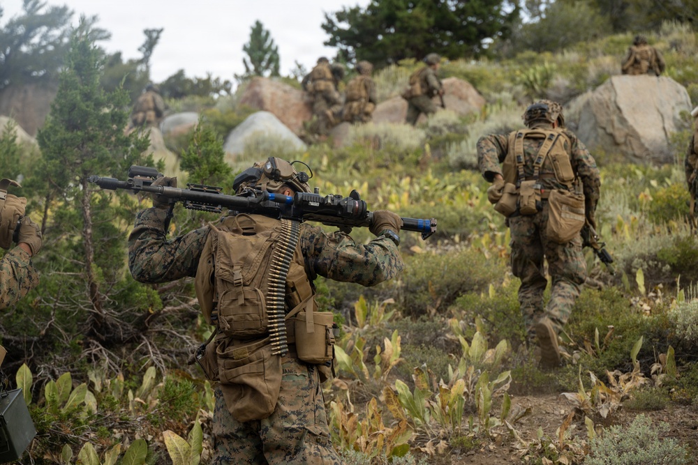 3rd Bn., 4th Marines patrol during MTX 4-26