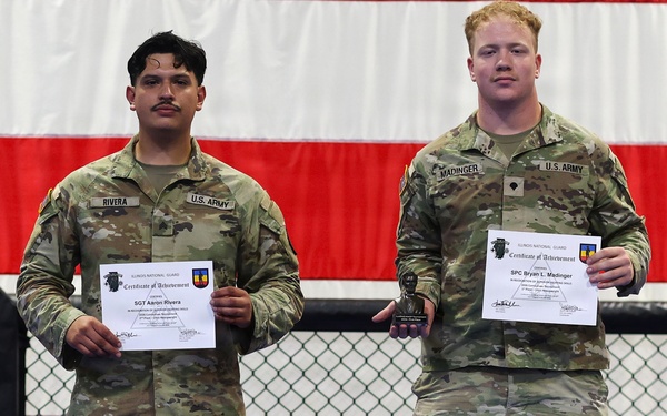 Top Finishers in Illinois Army National Guard’s Modern Army Combatives Tournament
