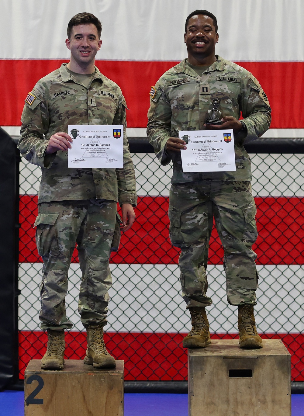 Top Finishers in Illinois Army National Guard’s Modern Army Combatives Tournament