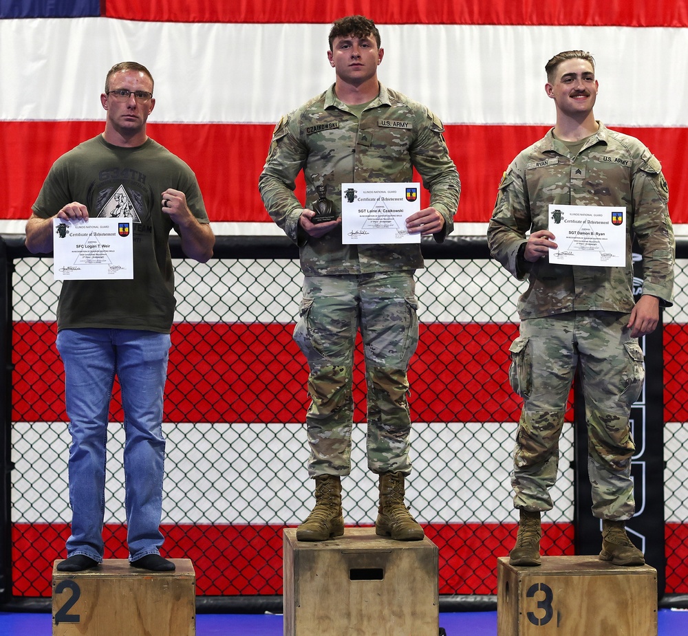 Top Finishers in Illinois Army National Guard’s Modern Army Combatives Tournament