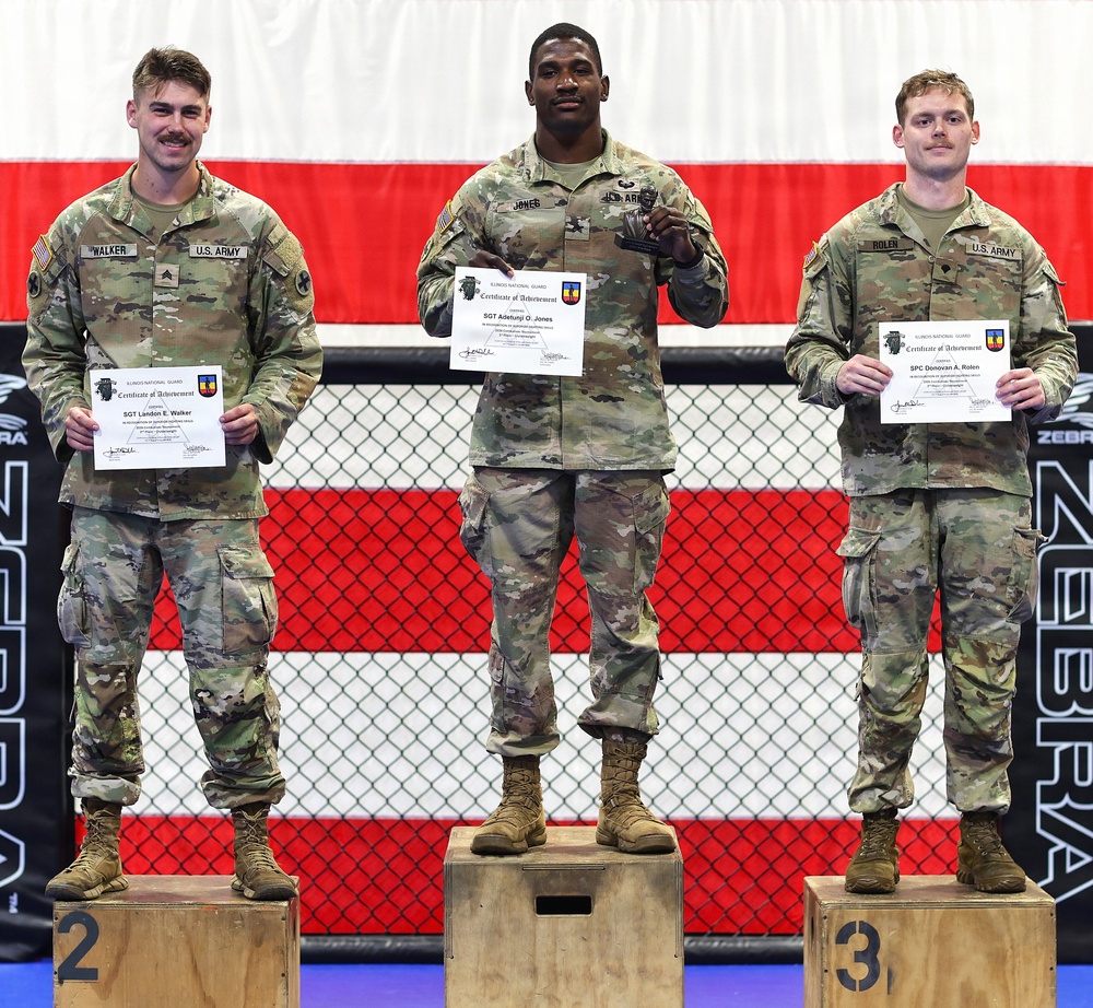 Top Finishers in Illinois Army National Guard’s Modern Army Combatives Tournament
