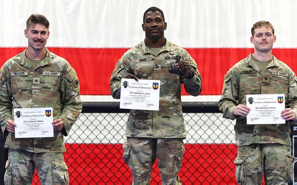 Top Finishers in Illinois Army National Guard’s Modern Army Combatives Tournament