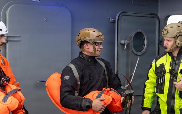Air Force SERE Specialists Train on Open-Water Rescues off Iceland