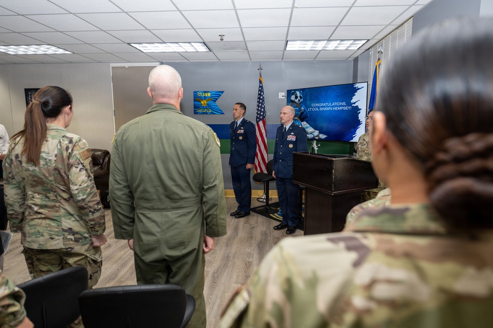 Maj. Hempsey achieves the rank of lieutenant colonel