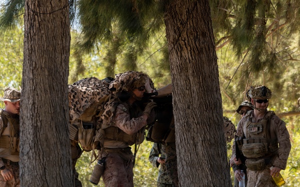 U.S. Navy Corpsman with 4th Med. Bn. participate in prolonged casualty care exercise