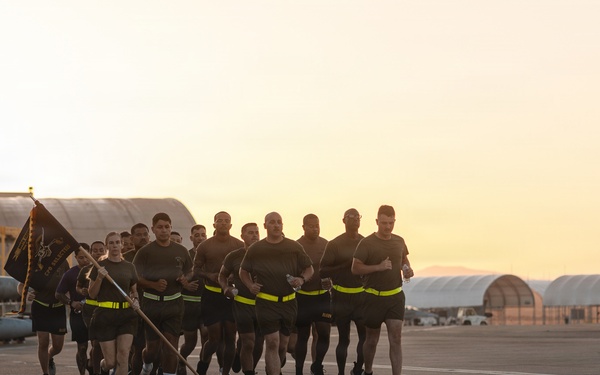 CPO Selects Conduct Flightline Run and Water Survival Training