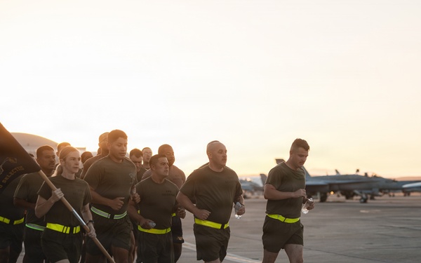 CPO Selects Conduct Flightline Run and Water Survival Training