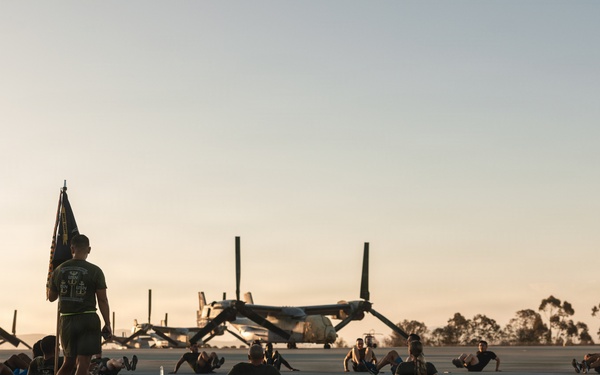 CPO Selects Conduct Flightline Run and Water Survival Training