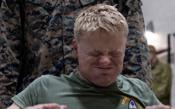 U.S. Marines with 1st LAR, 4th LAR participate in  physical fitness challenge during the Coral-Balmoral Cup