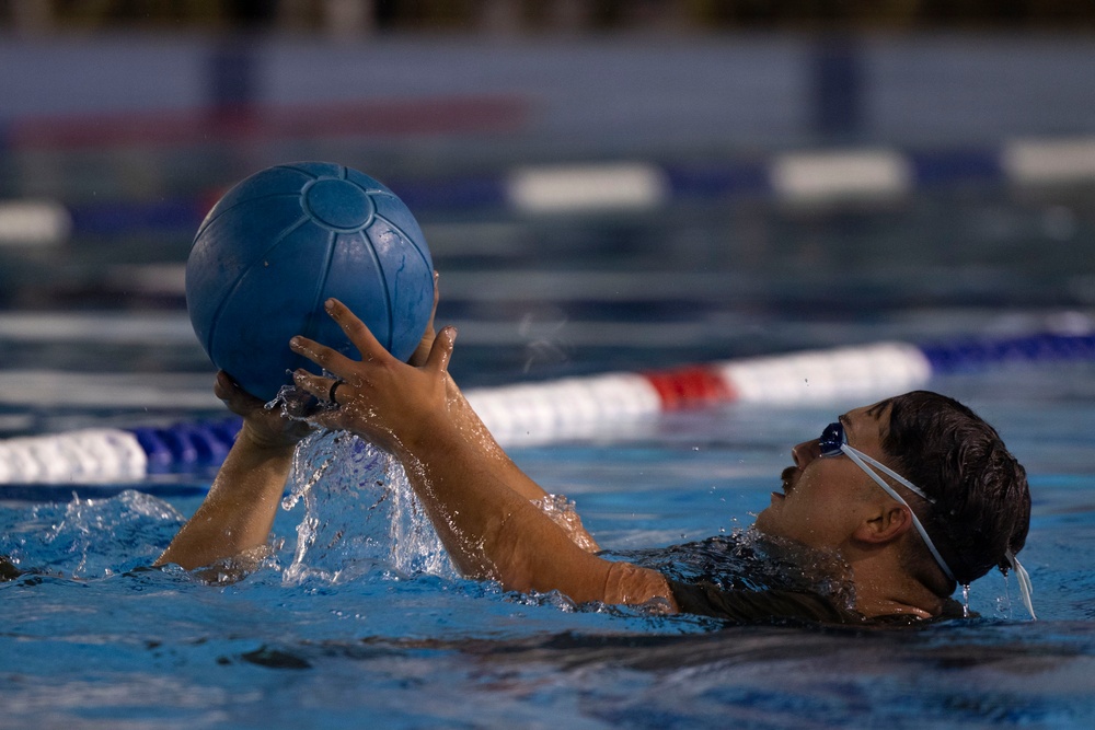 U.S. Marines with 1st LAR, 4th LAR participate in  physical fitness challenge during the Coral-Balmoral Cup