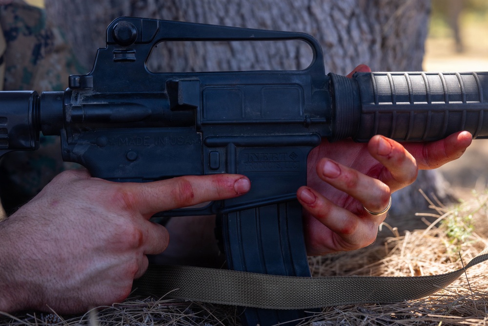 U.S. Navy Corpsman with 4th Med. Bn. participate in prolonged casualty care exercise