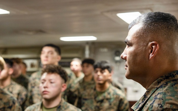 13th MEU | Lance Corporal Leadership and Ethics Seminar Graduation Aboard USS Makin Island