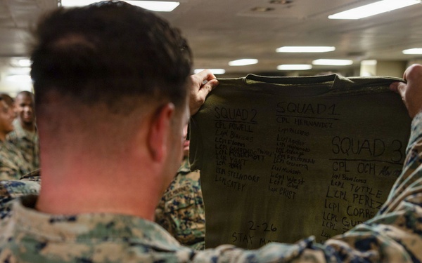 13th MEU | Lance Corporal Leadership and Ethics Seminar Graduation Aboard USS Makin Island