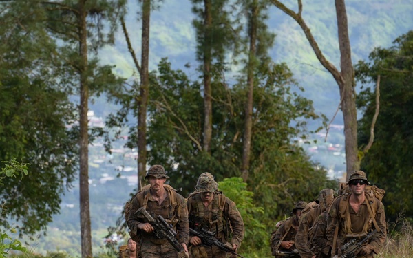 DELAYEN 26: MRF-D Marines, French soldiers conduct culminating hike for commando course