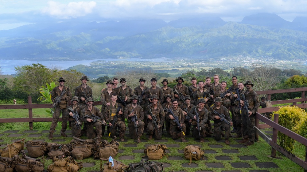 DELAYEN 26: MRF-D Marines, French soldiers conduct culminating hike for commando course