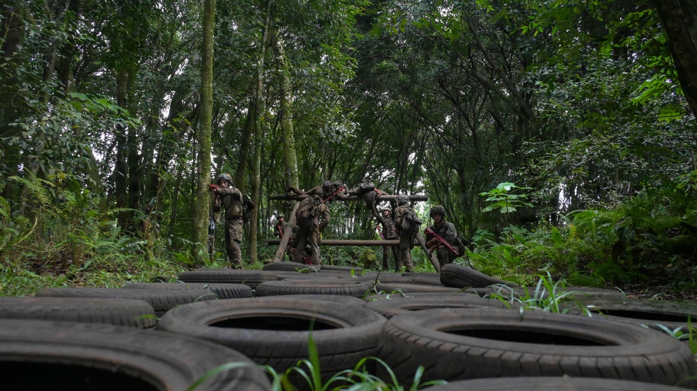 DELAYEN 26: MRF-D Marines, French soldiers participate in squad obstacle course