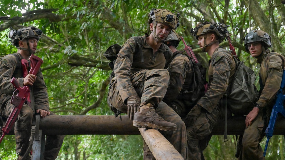DELAYEN 26: MRF-D Marines, French soldiers participate in squad obstacle course