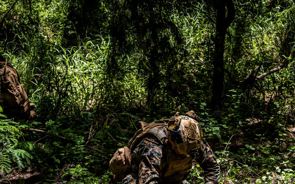 U.S. Marines with 3rd LCT participate in a basic skills package