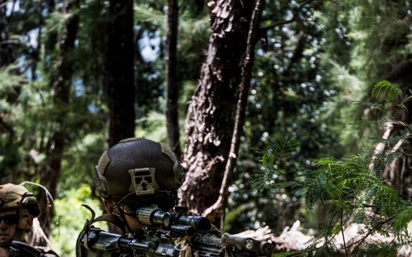 U.S. Marines with 3rd LCT participate in a basic skills package