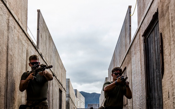 U.S. Marines with 3rd LCT participate in a basic skills package