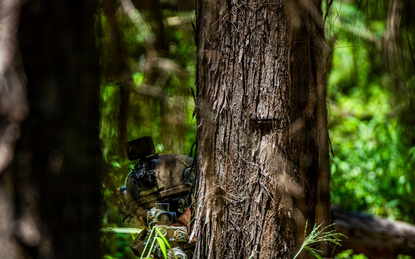U.S. Marines with 3rd LCT participate in a basic skills package