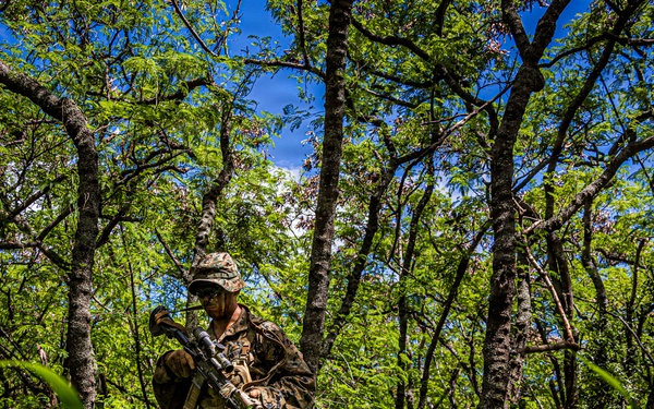 U.S. Marines with 3rd LCT participate in a basic skills package